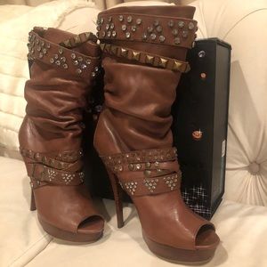 Rock & Candy by Zigi Peep Toe Boots